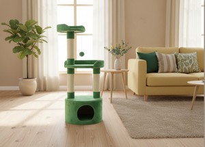 Rascador Amistar de alta calidad, modelo "Green Paradise", para gatos y gatitos de todas las razas y tamaños. - Product Image 6
