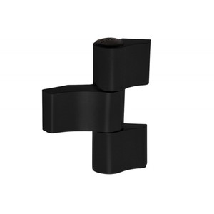 Hinge WALA WX 80104575 3x <b>Wings</b> Unsymmetrical L-67 <b>black</b> - Product Image 1