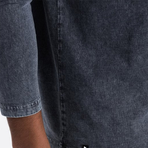 T-shirt décontracté surdimensionné pour homme, délavé à l'acide, 260 grammes, en gros, manches longues, délavé à l'acide, à vendre, fournisseur pakistanais personnalisé - Product Image 4