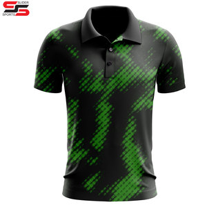 OEM ODM sublimación de manga corta deportes camiseta al por mayor camisas para hombres 100 poliéster Zip up Polo Shirt - Product Image 6