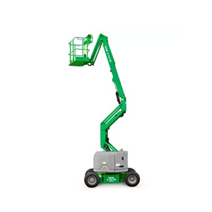 Used Diesel-Powered Hydraulic Aerial Work Platform Trailer Boom Lift Cherry Picker Motor Outdoor Use Stabilizers Discounted - Product Image 1