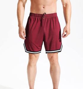 กางเกงวิ่งออกกำลังกายผู้ชายขาสั้นผ้าโพลีเอสเตอร์แห้งเร็วแบบเชือกผูกเชือกแห้งเร็วกางเกงวิ่งออกกำลังกาย - Product Image 1