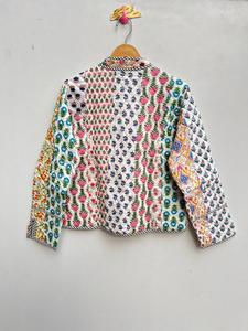 New Arrival Unisex Burfi Quilted Cotton Patchwork Jacket Indian Handmade <b>Crocheted</b> Winter <b>Coat</b> Button Decoration Autumn Heated - Product Image 5