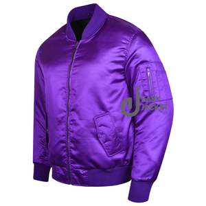 Venta caliente Vintage Starter Jacket Satin Men's Varsity Bomber Chaqueta informal Chaqueta de ropa exterior para hombres - Product Image 2