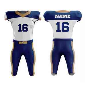 Uniforme de football américain de différentes couleurs, uniforme personnalisé, matière douce, léger, anti-rides, uniforme de football américain - Product Image 1