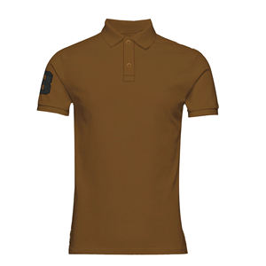 Polo personalizado con bordado para hombre, camiseta de golf lisa de algodón 2023, venta al por mayor 100 - Product Image 1