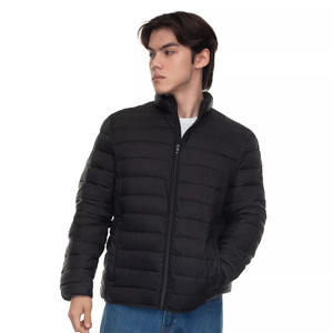 Chaqueta de Invierno Informal con Cuello Alto y Estampado Personalizado al por Mayor para Hombre, con Logotipo Frontal, Transpirable y Resistente al Viento - Product Image 1