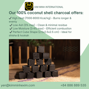 CARBÓN DE COCO AL MEJOR PRECIO PARA SHISHA HOOKAH DE VIETNAM - Product Image 4