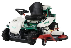 Tondeuse à gazon industrielle sans fil Orec Rabbit RM982F 98 cm 4 roues motrices 2 temps 1600 W avec bac de ramassage de 150 L et système de pliage Orec Rabbit - Product Image 5