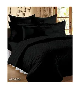 Black Finished Hotel and Home Premium bed sheet Manufacturer 100% Organic Bed Sheets Supplier