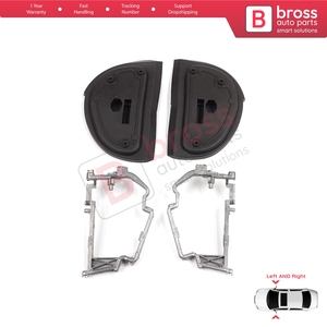 BSP848-1 กระจกมองข้างยาง L + R ซีลกรอบโลหะสำหรับ W210 S210 W140 W202 S202 SL R129 Facelift - Product Image 5