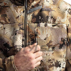 Veste Softshell de chasse coupe-vent et respirante pour homme 100% avec col imprimé camouflage pour adultes - Product Image 5