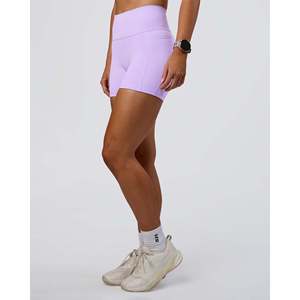 Shorts de Cintura Ultra Alta con 4 Bolsillos para Mujer Fusion - Lila Pálido - Product Image 6
