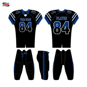 Uniforme de football américain sur mesure de haute qualité respirant grande taille avec manches courtes meilleur tissu pour hommes football américain - Product Image 6