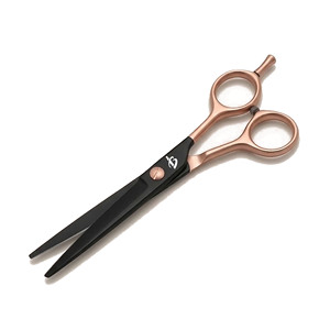 Ciseaux de barbier haut de gamme bicolores, design ergonomique, ciseaux professionnels pour la coupe de cheveux en salon - Product Image 1