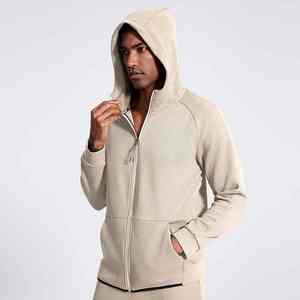 ชุดวอร์มวิ่งจ๊อกกิ้งมีกระเป๋าซิปเต็ม2ชิ้นเสื้อแจ็คเก็ตผ้าฝ้ายมีฮู้ดแบบสวมหัวมีซิปขนาดใหญ่ - Product Image 4