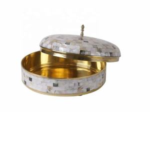 Cazuela de acero inoxidable con incrustaciones de madreperla de alta calidad, olla caliente de acero con cazuela, olla caliente para servir alimentos - Product Image 6