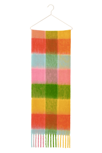 Elegant Minimalist Girls Winter Scarf 2025 Two-Tone Color Block <b>Wool</b> Blend <b>Wrap</b> Soft Brushed Surface Dot Customizable Sizes - Product Image 6