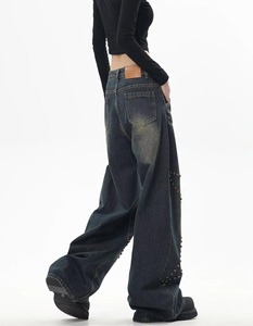 Pantalon Gothique Unisexe 2026 avec Bretelles Croisées, Coupe Ample, Détails Fermeture Éclair et Chaîne, Pantalon Réfléchissant Personnalisé pour Hommes et Femmes - Product Image 1