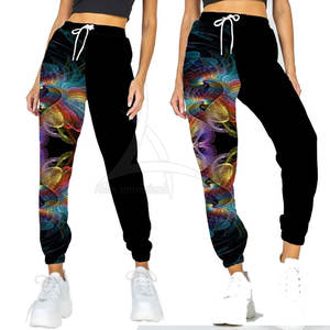 Pantalon de sublimation pour femmes, hiver, taille mi-haute, devant plat, respirant, 100% coton, séchage rapide, écologique, léger - Product Image 3