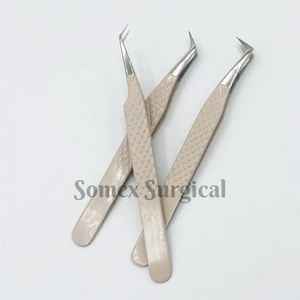 Pinces à épiler de haute qualité à pointe en fibre pour cils, en acier inoxydable et stockage multi-pièces, pinces à épiler pour greffe de cils - Product Image 3