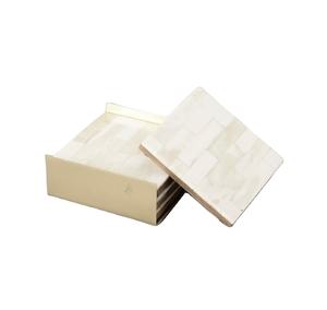 Classic Indian Style Customized High Quality Handcrafted Natural Wooden Bone Inlay Coaster Good Polished for Hotel Home Coasters - Product Image 1