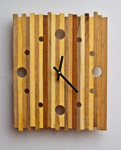 FILLED CUSTOMIZED WOODEN WALL <b>CLOCK</b> FOR ELEGANT HOME DECOR MODERN Bamboo Body with Natural Rosh for Wedding Occasions - Product Image 3