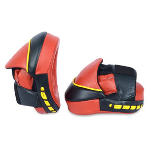 Color negro naranja de la más alta calidad de cuero PU personalizado en forma curva lucha punzonado boxeo Micro mitones POR INCREÍBLES INDUSTRIAS - Product Image 3