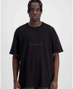 T-shirt d'été homme nouveau à manches courtes, col rond, respirant, décontracté, imprimé numérique uni, 180 grammes coton, coupe régulière, bas prix - Product Image 2
