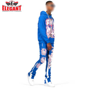 ชุดวอร์มผ้าสัมผัสนุ่มพร้อมออกแบบโลโก้ได้ตามต้องการชุดกีฬาหรูหราบานออกใหม่สวมใส่สบาย - Product Image 5