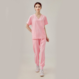 Hot Selling 100% Spandex/Polyester Men's <b>Scrubs</b> Suit Comfortable Stretch Medical Wear Designs Premium Quality <b>Scrub</b> <b>Sets</b> - Product Image 6
