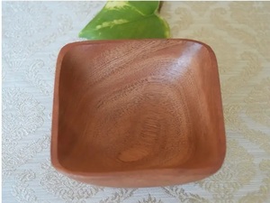 Precio barato y cuenco de servicio multiusos de madera con acabado Natural Simple de alta calidad para ensaladera de aperitivos de alta calidad - Product Image 3