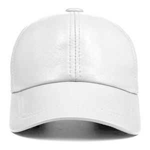 หมวกหนังแท้สำหรับผู้ชาย, หมวกแก๊ปหนังวัวแท้ปรับได้ฤดูใบไม้ร่วงฤดูหนาว - Product Image 5