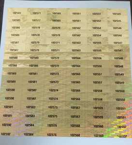 Étiquettes d'emballage de protection de marque en papier adhésif holographique personnalisé de qualité supérieure, meilleure couleur dorée, impression de logo - Product Image 2