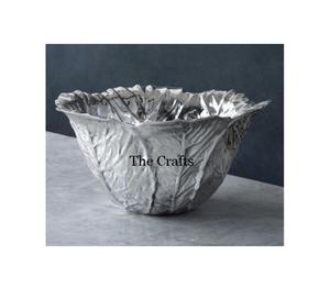 Cuenco para servir chocolate de diseño fantástico en cuenco decorativo de aluminio plateado para uso de vajilla de Hotel en casa - Product Image 1