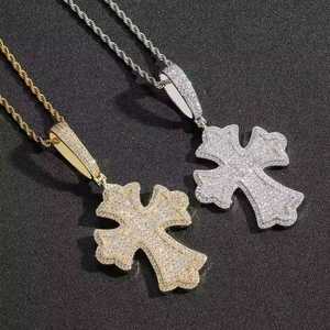Colgante de Hip Hop personalizado de lujo con diamantes cultivados en laboratorio para hombres, collar de joyería a medida personalizado helado - Product Image 2