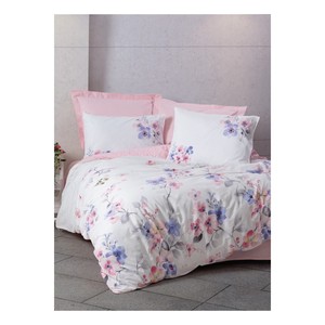 Jayda <b>Pink</b> Single Duvet Cover Set Cotton Box Model with Floral Pattern for Home Use - Product Image 1