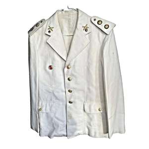 This is a German Kriegsmarine office <b>white</b> summer tunic - Product Image 1