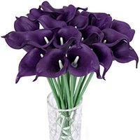 Calla Lily Fleur de Soie Longue Tige Artificielle Arum Lily pour Mariage Bouquet De Mariée Demoiselle D'honneur Décoration de La Maison