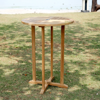 Mesa de Comedor de Estilo Moderno en Oferta, Hecha de Madera Maciza para Uso en Exteriores, Cafeterías, Villas o Apartamentos