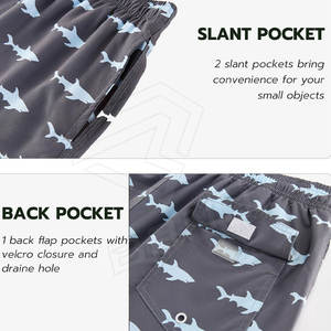 Alta calidad secado rápido transpirable Fitness deportes correr sublimación impreso niños pantalones cortos diseño suelto nadar pantalones cortos - Product Image 4