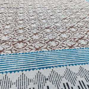 พรมผ้าคอตตอนขนาด5x8 6x9x12ฟุต100% ลาย jaipuri สำหรับตกแต่งบ้านห้องนั่งเล่นดีไซน์เนอร์2025มาใหม่ - Product Image 3