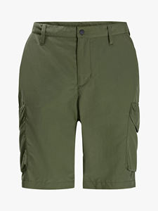 Short cargo extensible pour homme, vert armée, multi-poches, décontracté, été, 2024 - Product Image 4