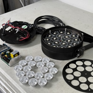 Nhôm 18*10W mỏng mệnh ánh sáng RGBW 4in1 uplight <span class=keywords><strong>DMX512</strong></span> kiểm soát phẳng mệnh có thể giai đoạn ánh sáng Disco bên Bar KTV hiệu ứng DJ chiếu sáng - Product Image 2