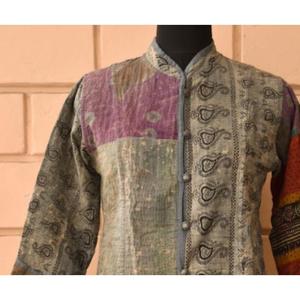 เสื้อแจ็คเก็ตสโตนวอชแขนยาวผ้าฝ้ายปิดด้วยกระดุมสำหรับฤดูใบไม้ร่วงฤดูหนาว - Product Image 2