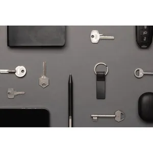 Luxurious <b>Keychain</b> with PU Zinc RCS Sustainable Promotional Gadgets Carabiner Included - Product Image 2