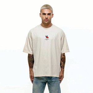 Custom Men's Summer Crew Neck Oversized T-Shirt | Polyester-Cotton <b>Blend</b>, Casual & Loose Fit - Product Image 1