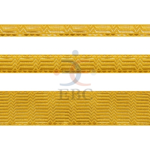 Tùy chỉnh thân thiện với môi Vàng pastementerie trang trí Mylar dây ren Braid Băng ribbon mềm kim loại Jacquard chủ đề - Product Image 2