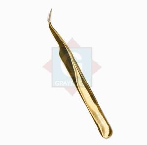 Logotipo personalizado Laah Pinzas Volumen Etiqueta privada Punta de fibra Pinzas de extensión de pestañas - Product Image 1