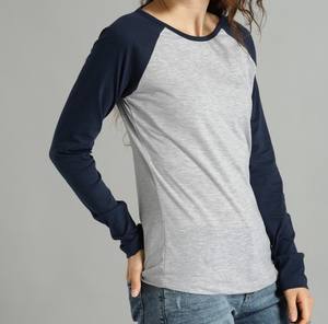 2024 nouveauté Design de mode femmes T-shirts haute qualité Logos respirant T-Shirts double couleur à manches longues confortable - Product Image 6